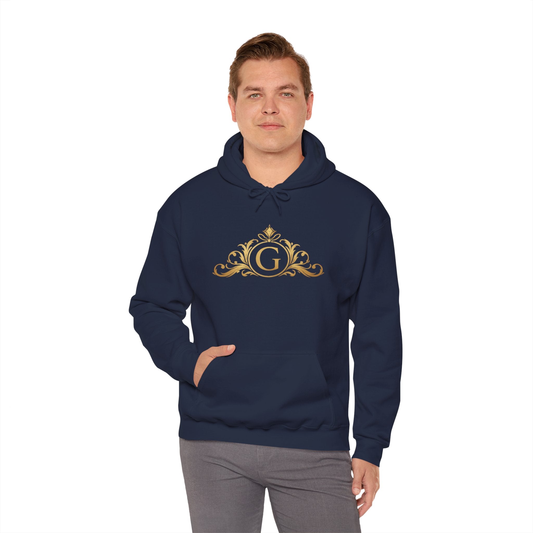Goldy Signature Crest Hoodie – Luxury Black Unisex Pullover