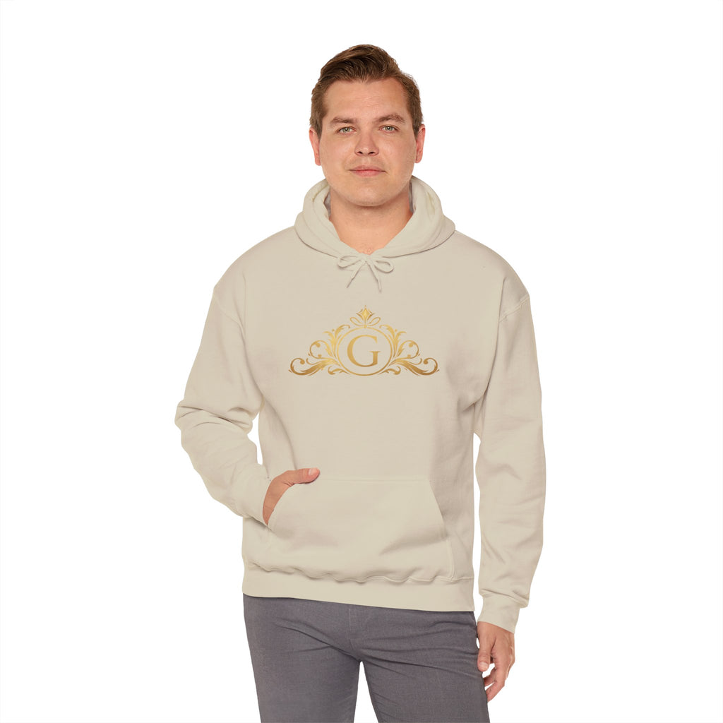 Goldy Signature Crest Hoodie – Luxury Black Unisex Pullover