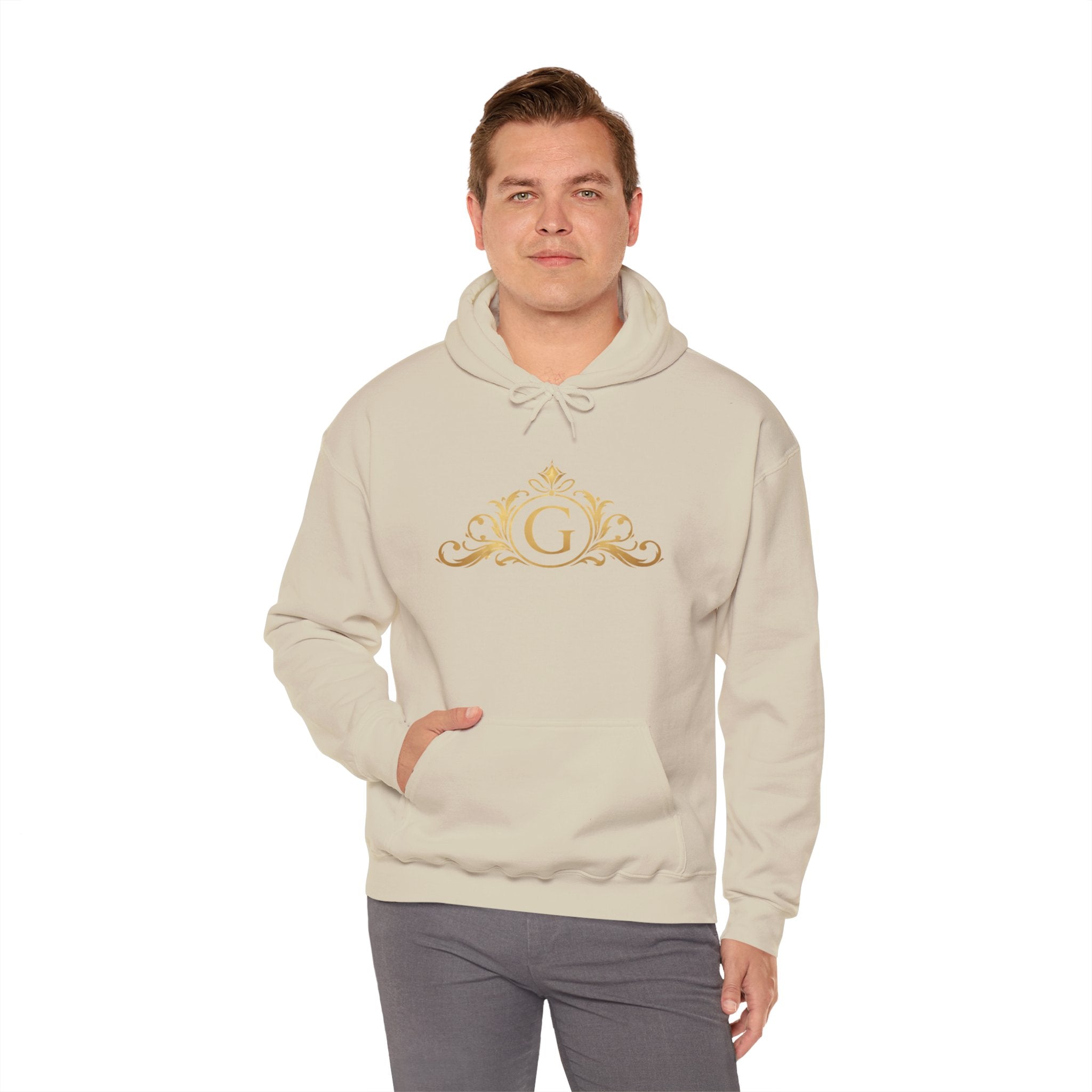 Goldy Signature Crest Hoodie – Luxury Black Unisex Pullover