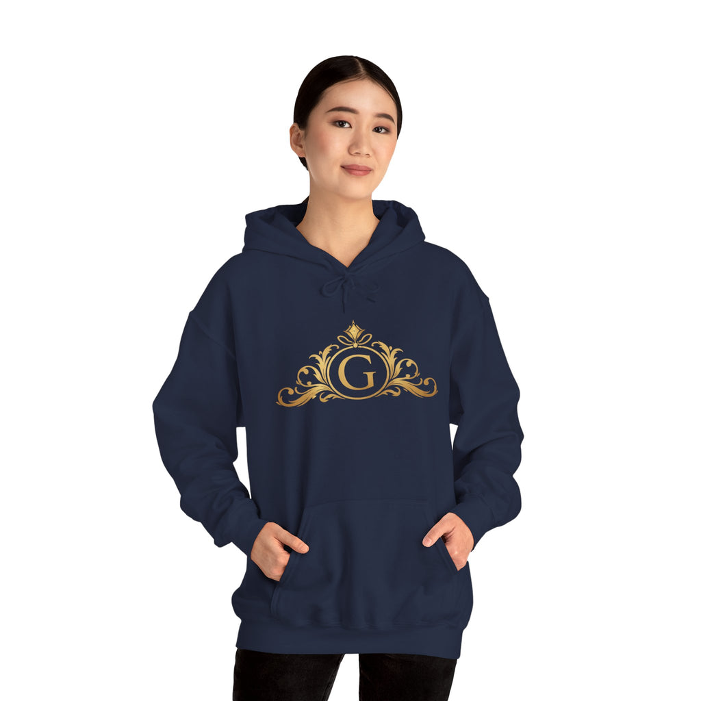 Goldy Signature Crest Hoodie – Luxury Black Unisex Pullover