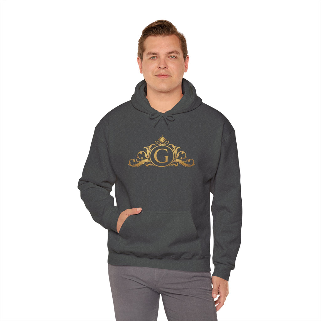 Goldy Signature Crest Hoodie – Luxury Black Unisex Pullover