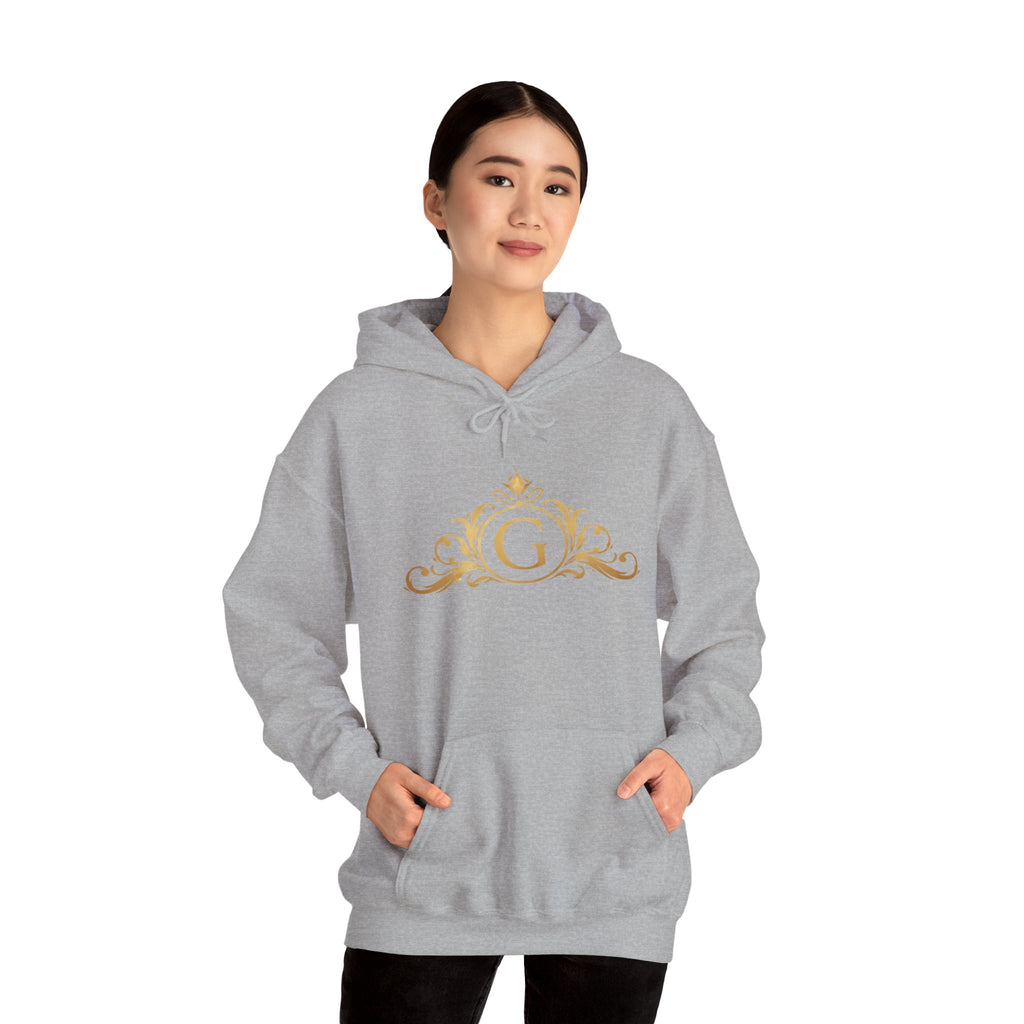 Goldy Signature Crest Hoodie – Luxury Black Unisex Pullover