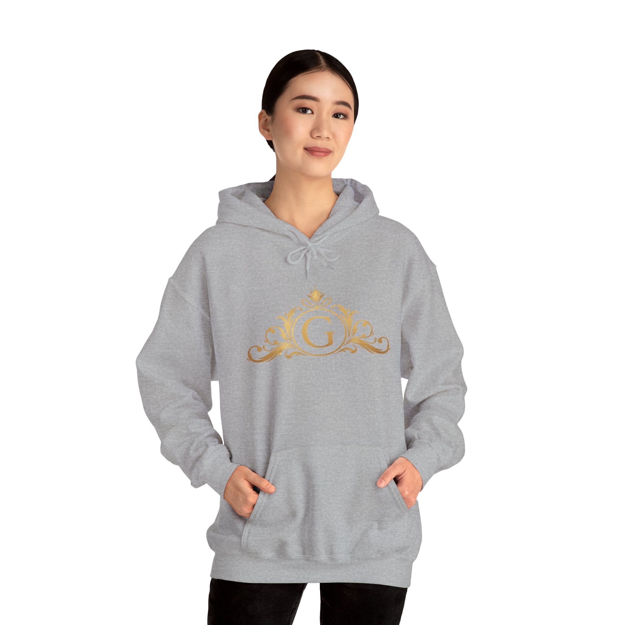 Goldy Signature Crest Hoodie – Luxury Black Unisex Pullover