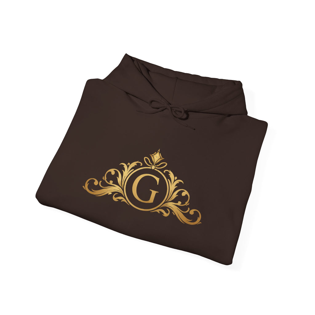 Goldy Signature Crest Hoodie – Luxury Black Unisex Pullover