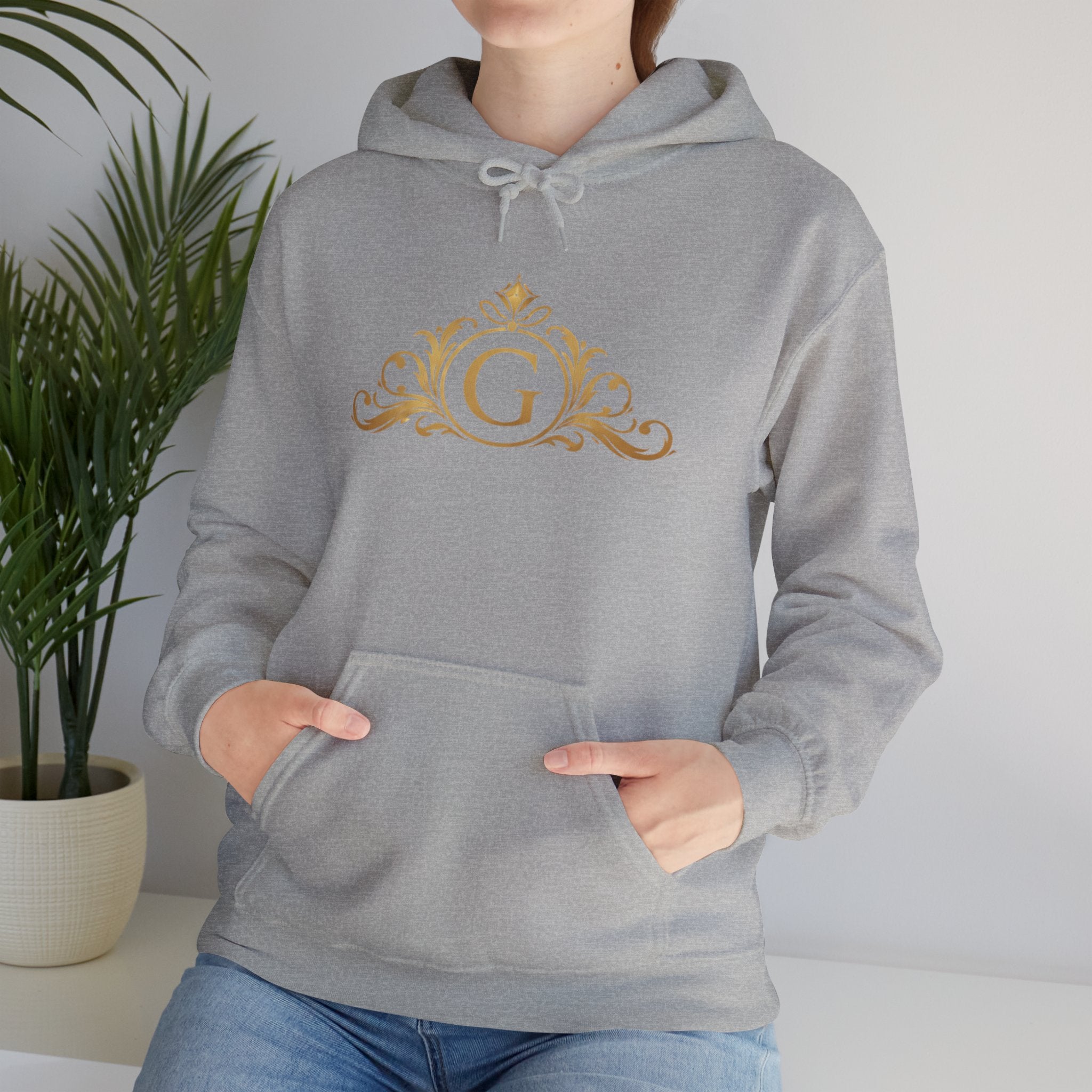 Goldy Signature Crest Hoodie – Luxury Black Unisex Pullover