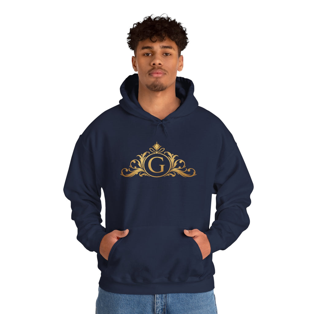 Goldy Signature Crest Hoodie – Luxury Black Unisex Pullover