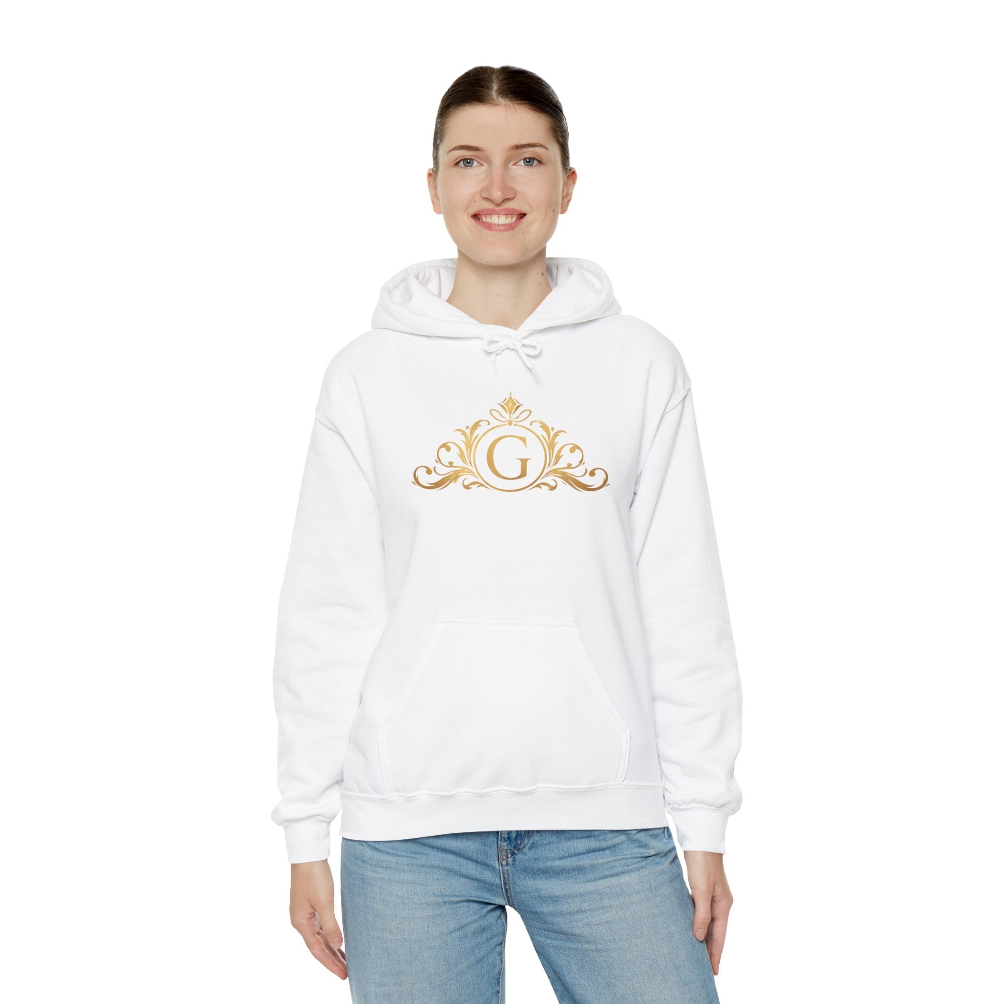Goldy Signature Crest Hoodie – Luxury Black Unisex Pullover