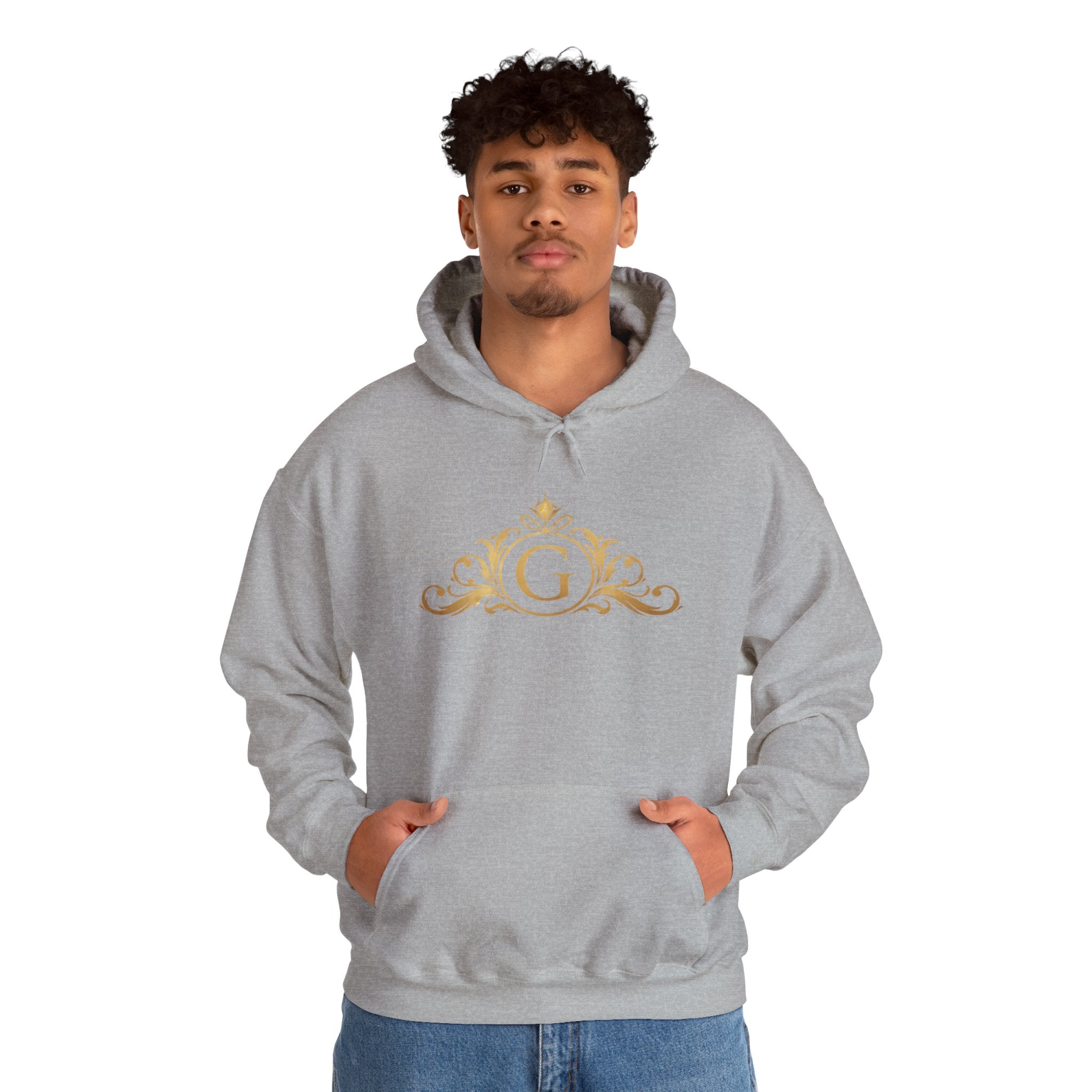 Goldy Signature Crest Hoodie – Luxury Black Unisex Pullover