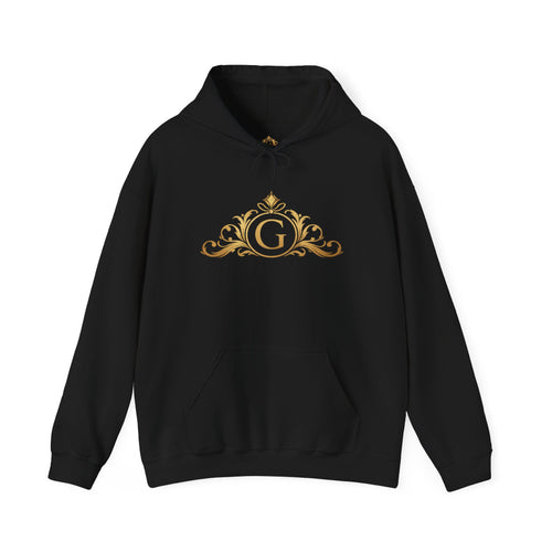 Goldy Signature Crest Hoodie – Luxury Black Unisex Pullover