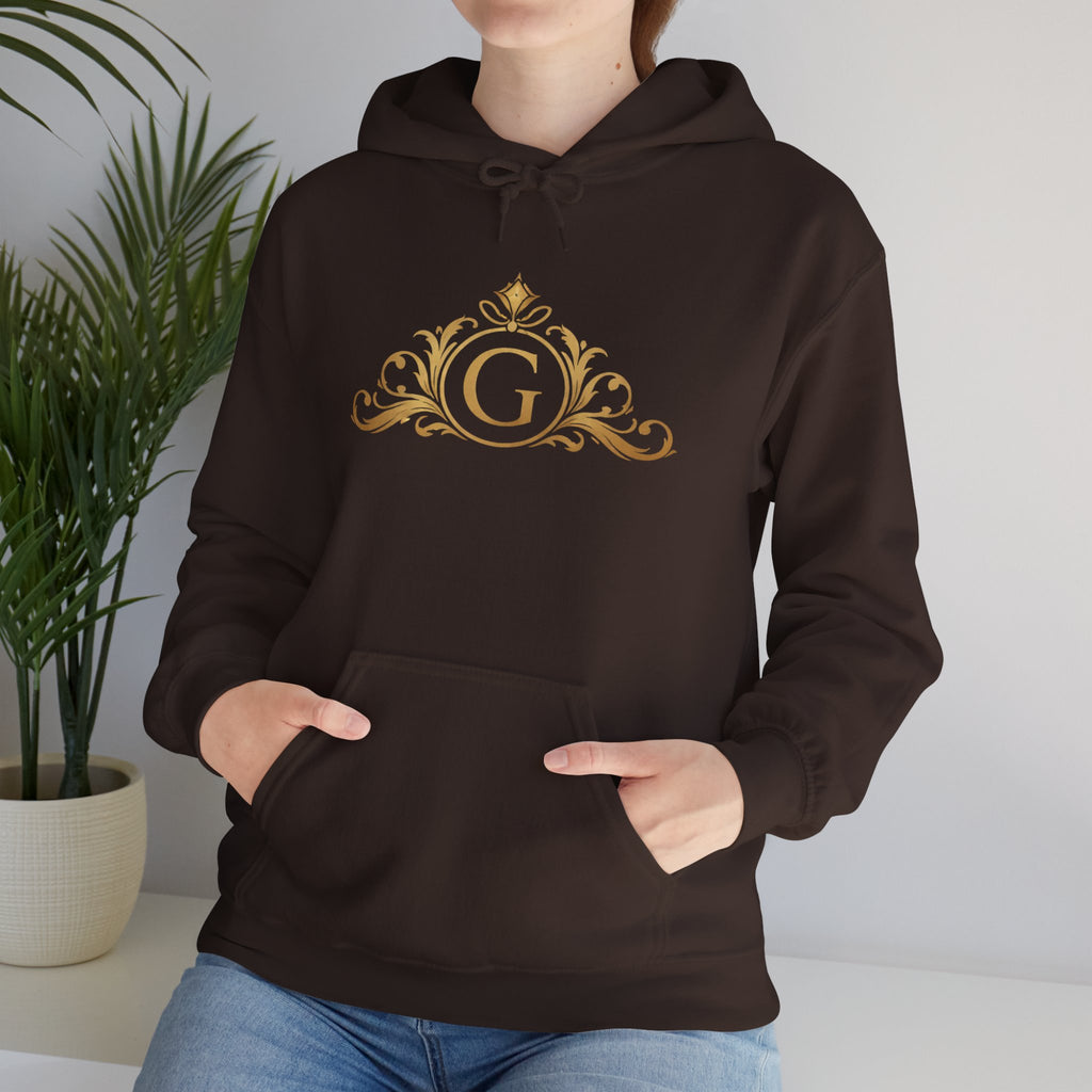 Goldy Signature Crest Hoodie – Luxury Black Unisex Pullover