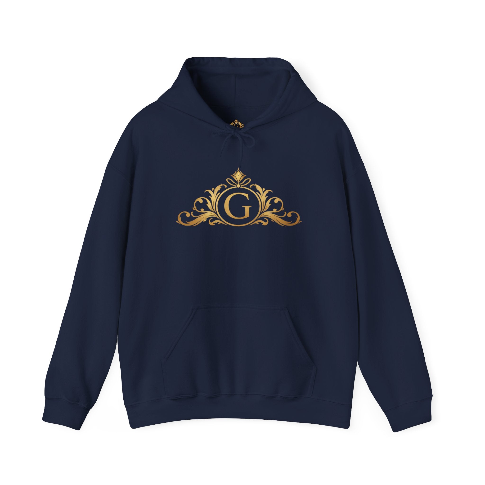 Goldy Signature Crest Hoodie – Luxury Black Unisex Pullover