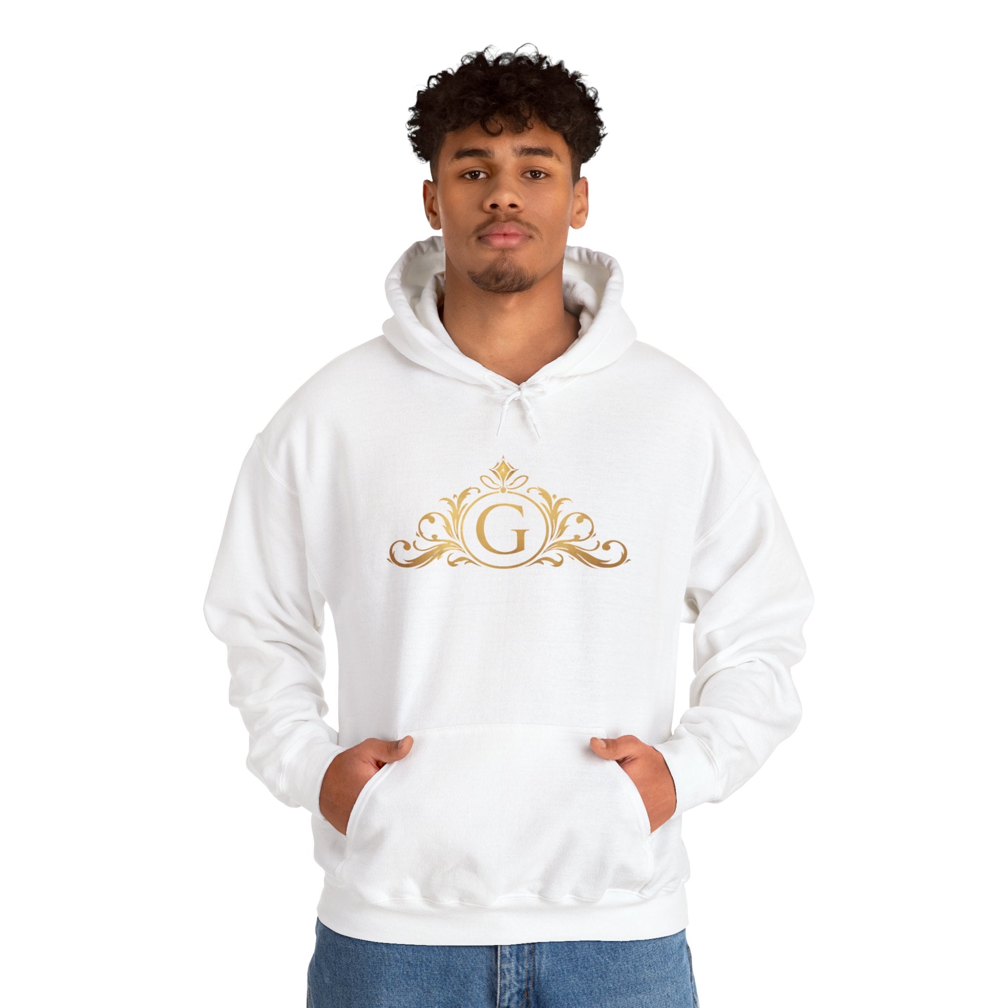 Goldy Signature Crest Hoodie – Luxury Black Unisex Pullover