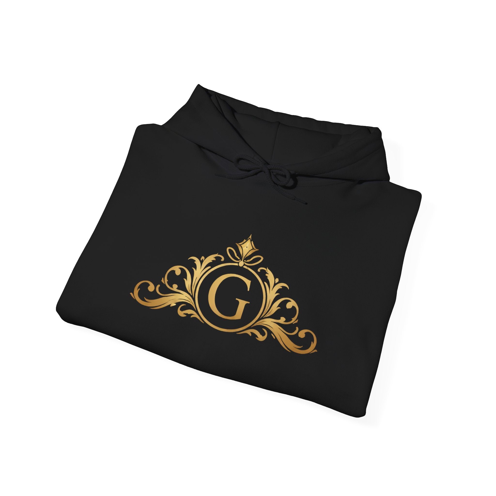 Goldy Signature Crest Hoodie – Luxury Black Unisex Pullover