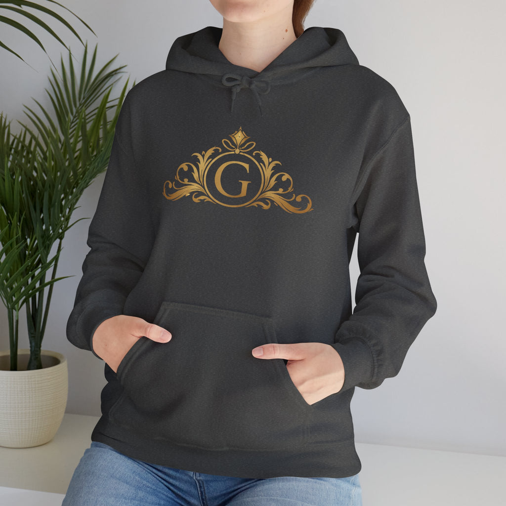 Goldy Signature Crest Hoodie – Luxury Black Unisex Pullover
