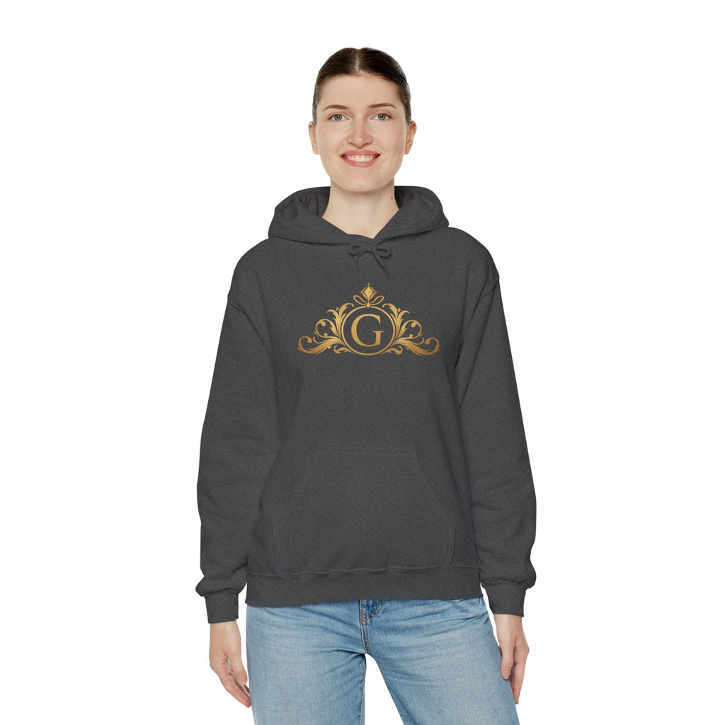 Goldy Signature Crest Hoodie – Luxury Black Unisex Pullover