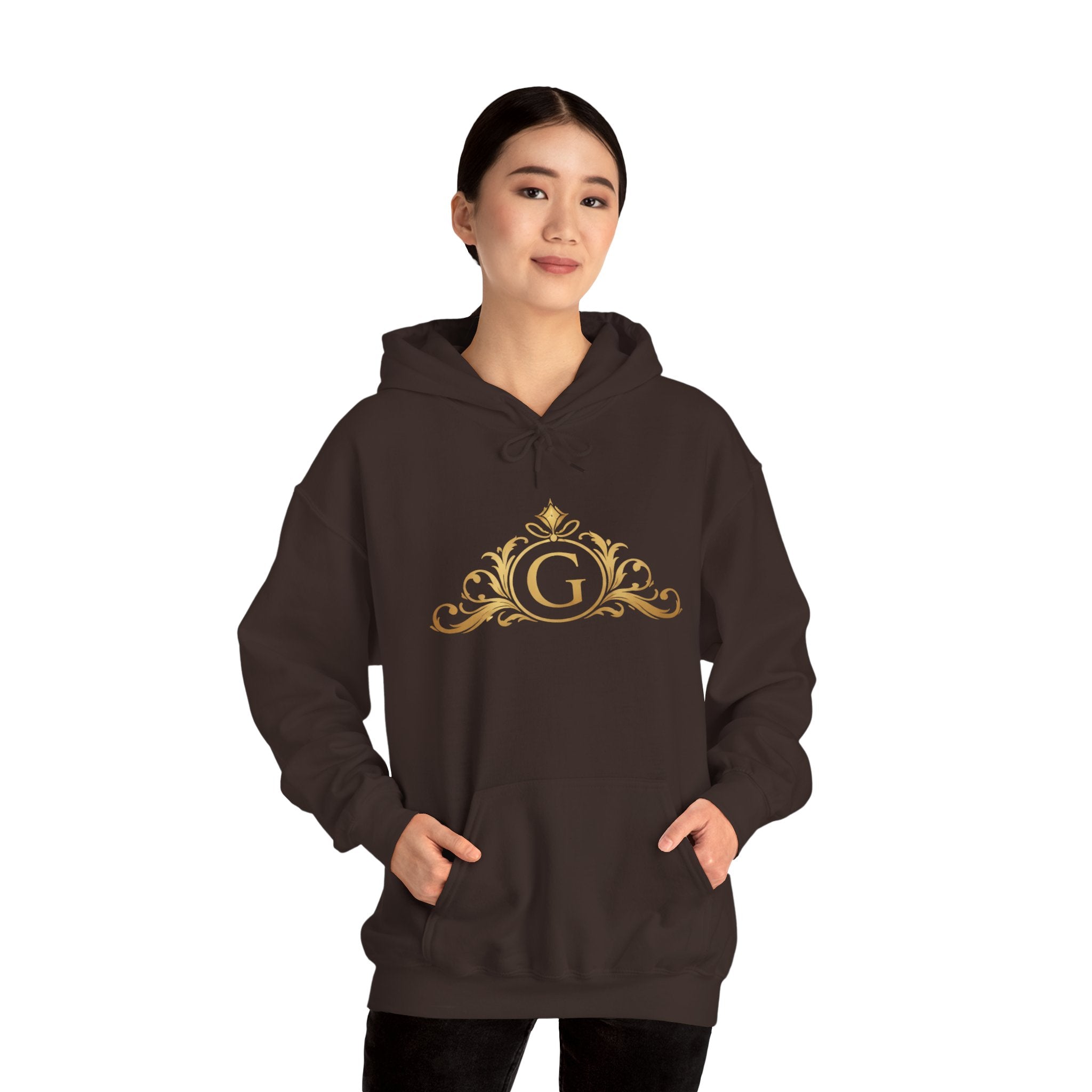 Goldy Signature Crest Hoodie – Luxury Black Unisex Pullover