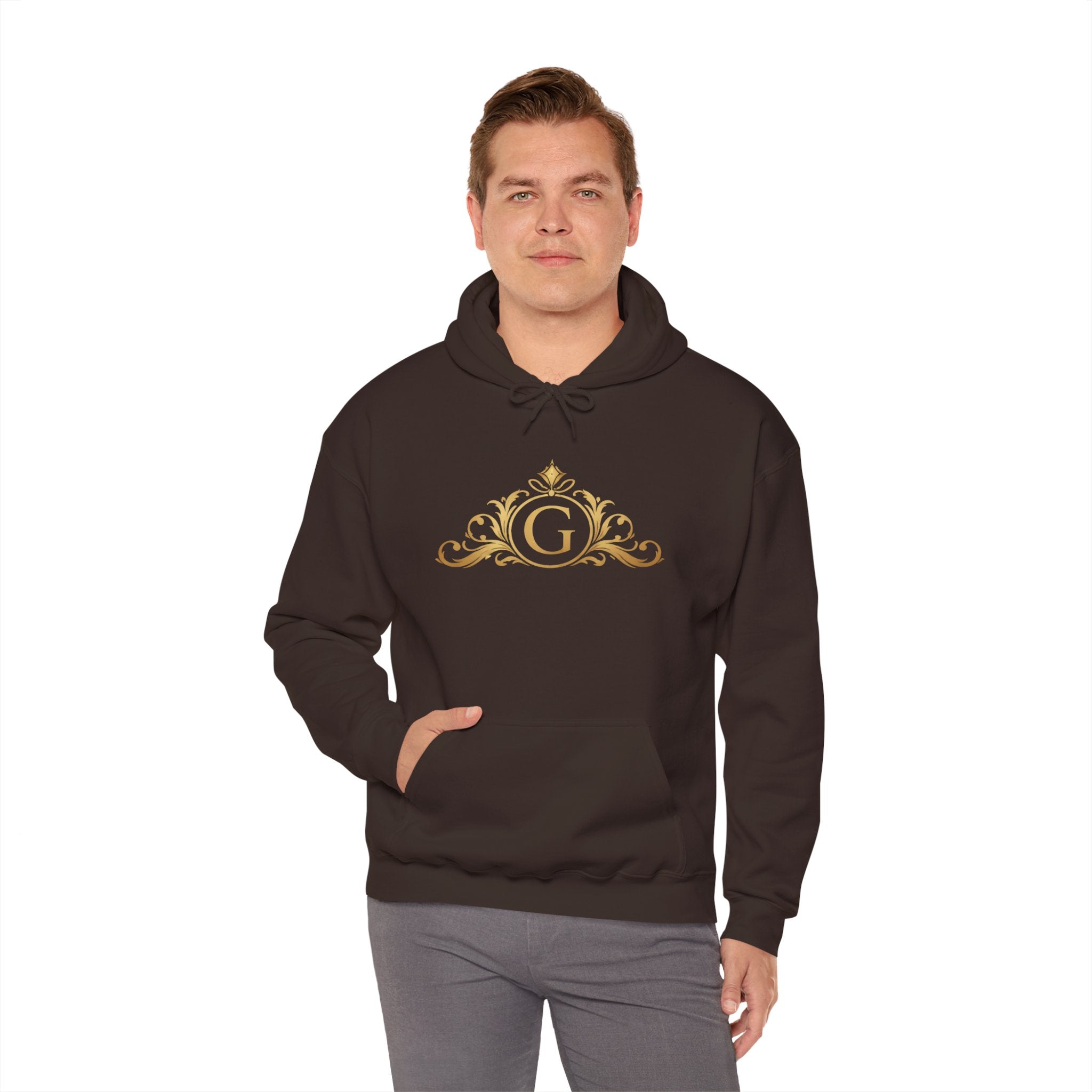 Goldy Signature Crest Hoodie – Luxury Black Unisex Pullover