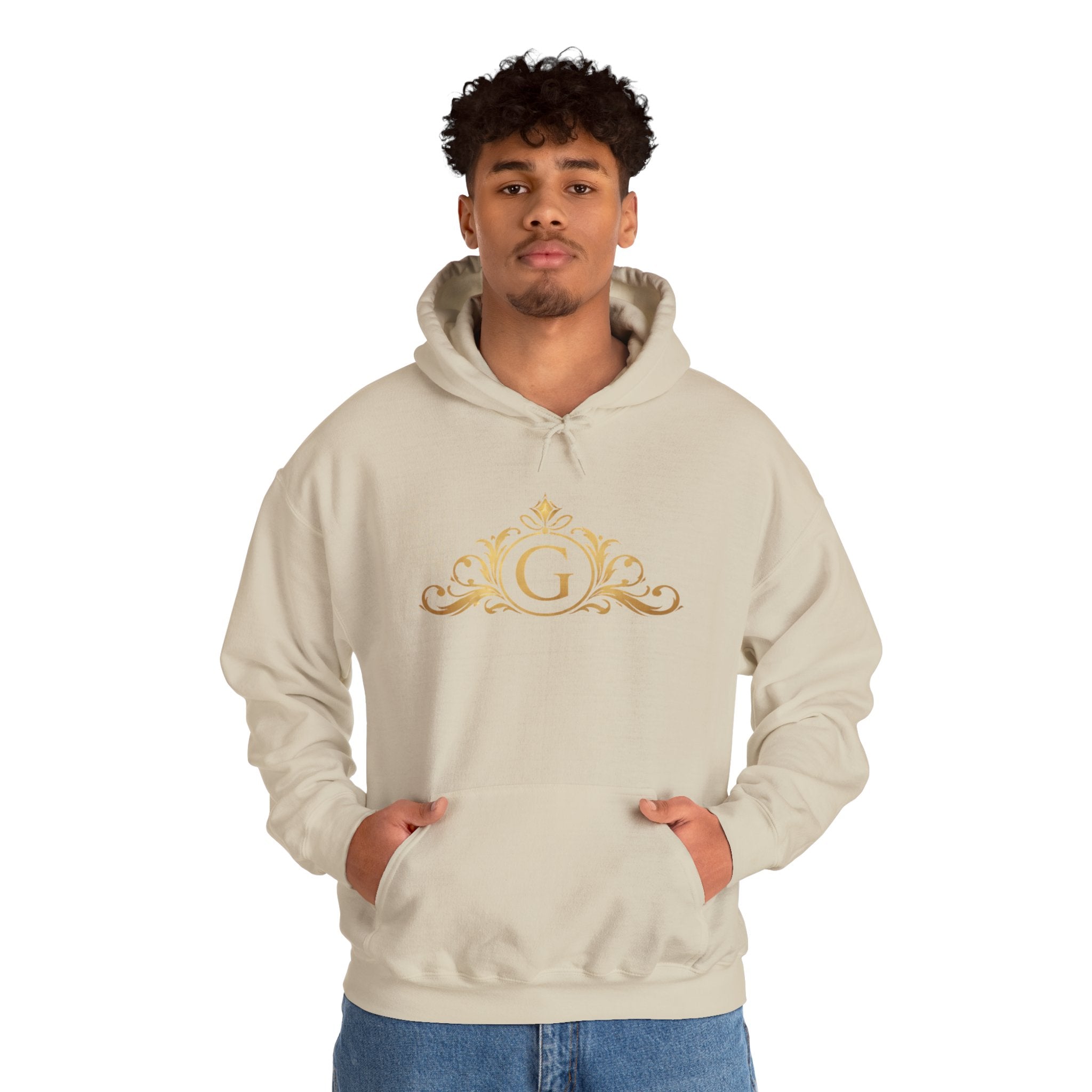 Goldy Signature Crest Hoodie – Luxury Black Unisex Pullover