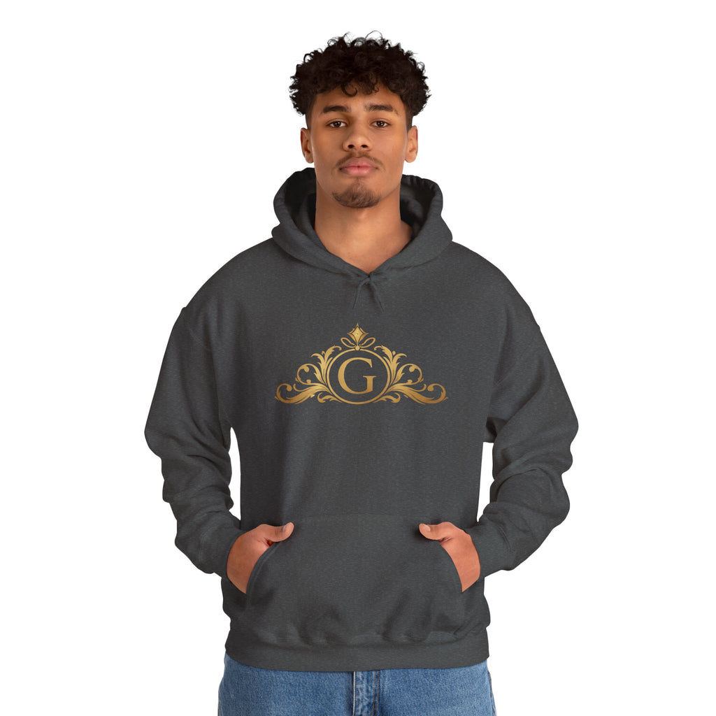 Goldy Signature Crest Hoodie – Luxury Black Unisex Pullover