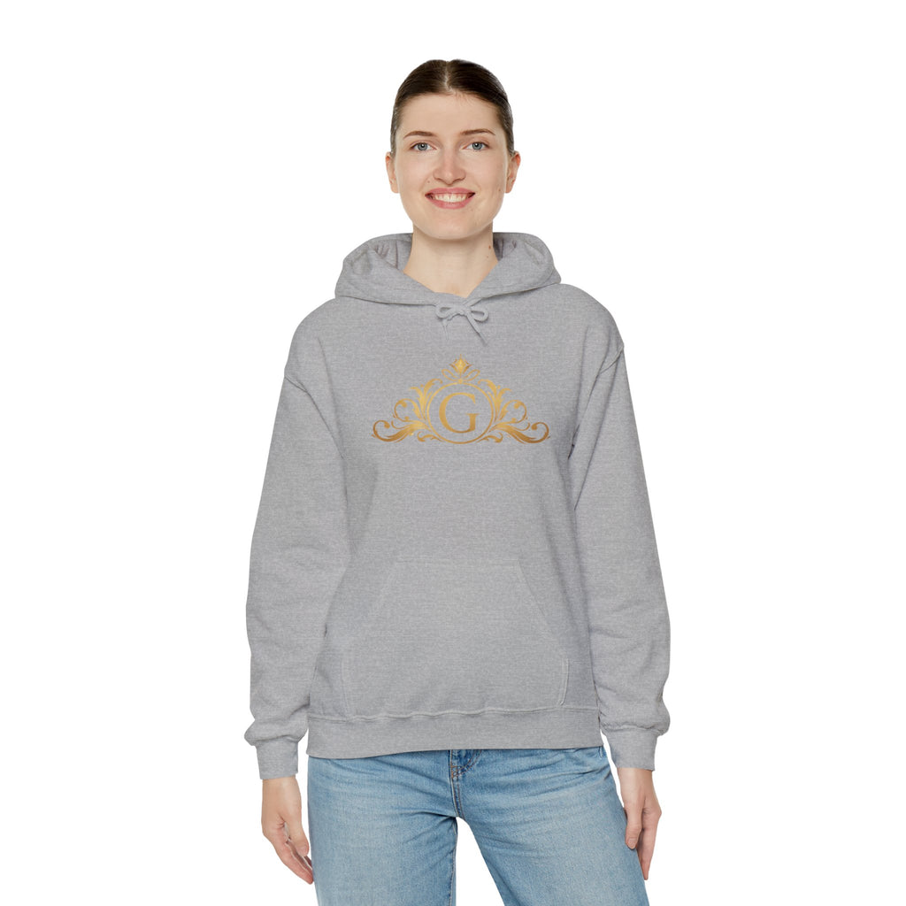 Goldy Signature Crest Hoodie – Luxury Black Unisex Pullover