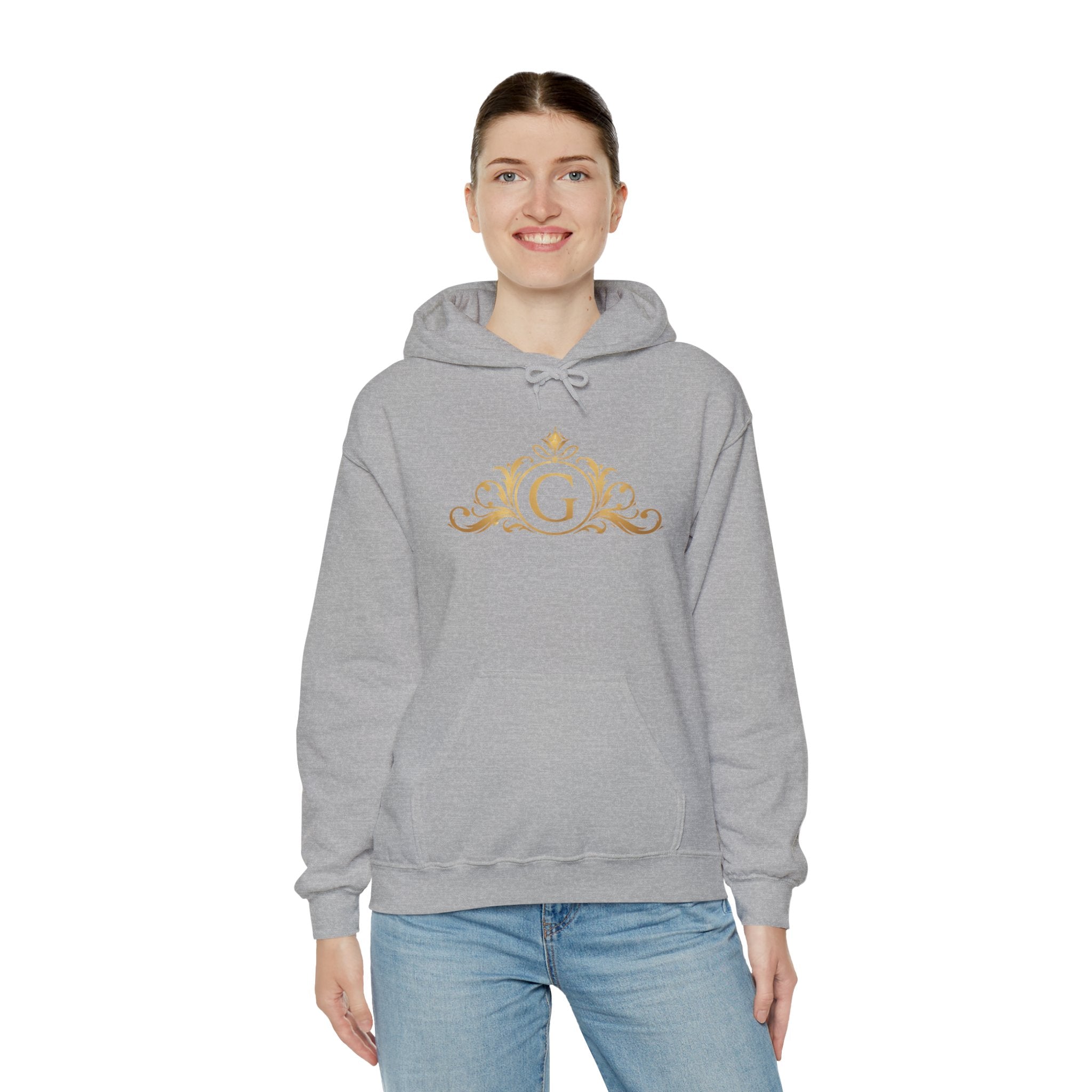 Goldy Signature Crest Hoodie – Luxury Black Unisex Pullover
