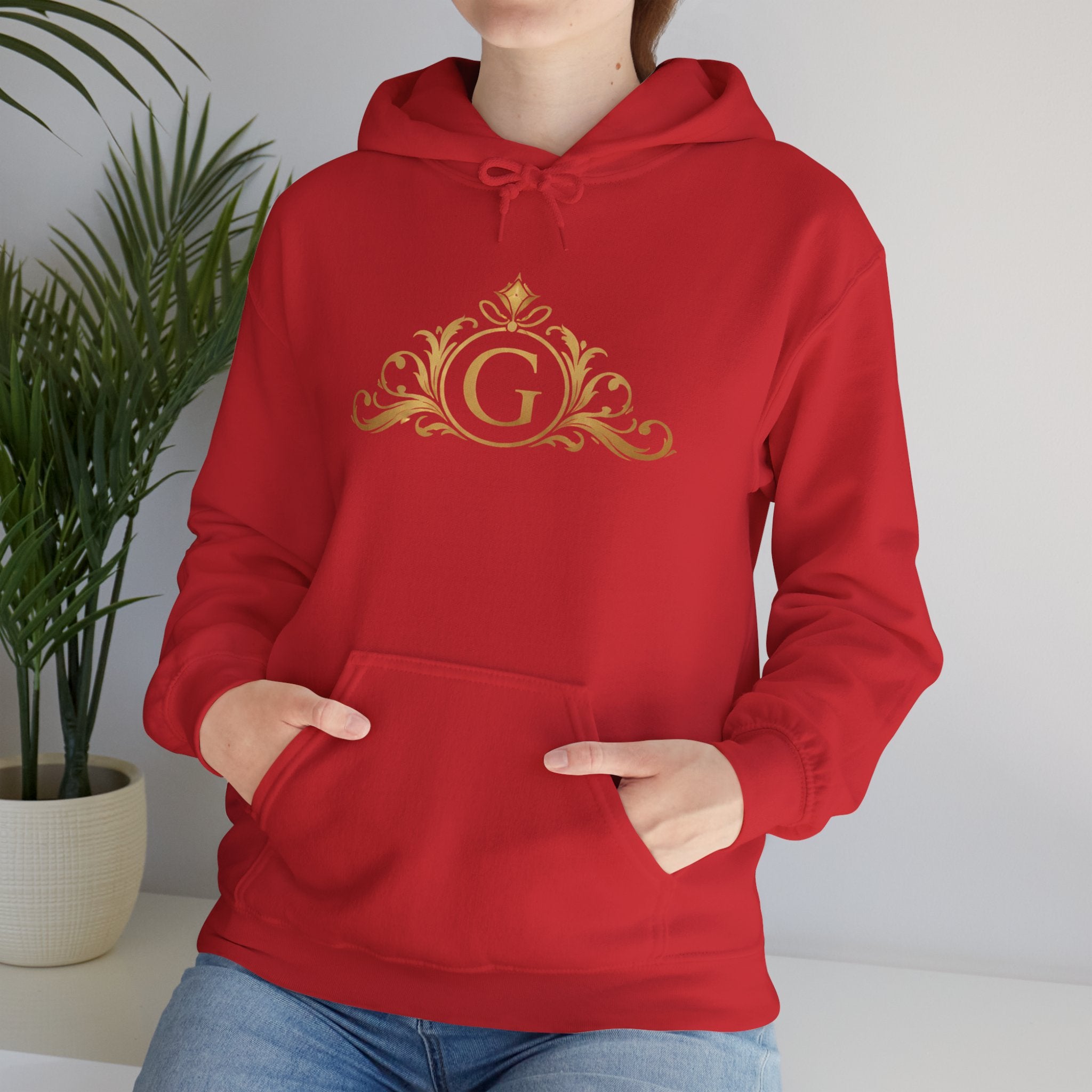 Goldy Signature Crest Hoodie – Luxury Black Unisex Pullover